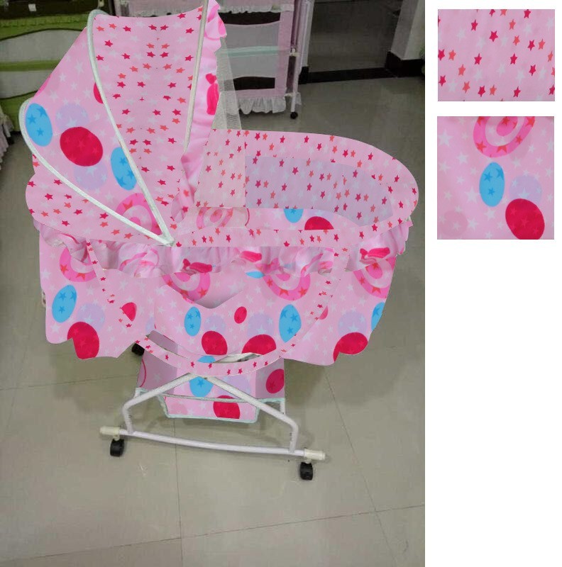 婴儿童床宝宝带滚轮折叠 摇篮防风防晒多功能 蚊帐图4