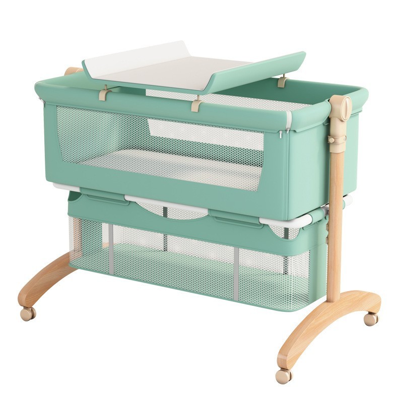 婴儿床可移动便携式宝宝摇篮床可折叠多功能bb床新生儿童拼接大床