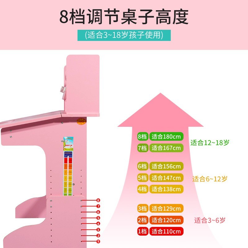 定制儿童写字桌椅幼儿园学习桌家用学生画画桌来图环保书桌课桌图5