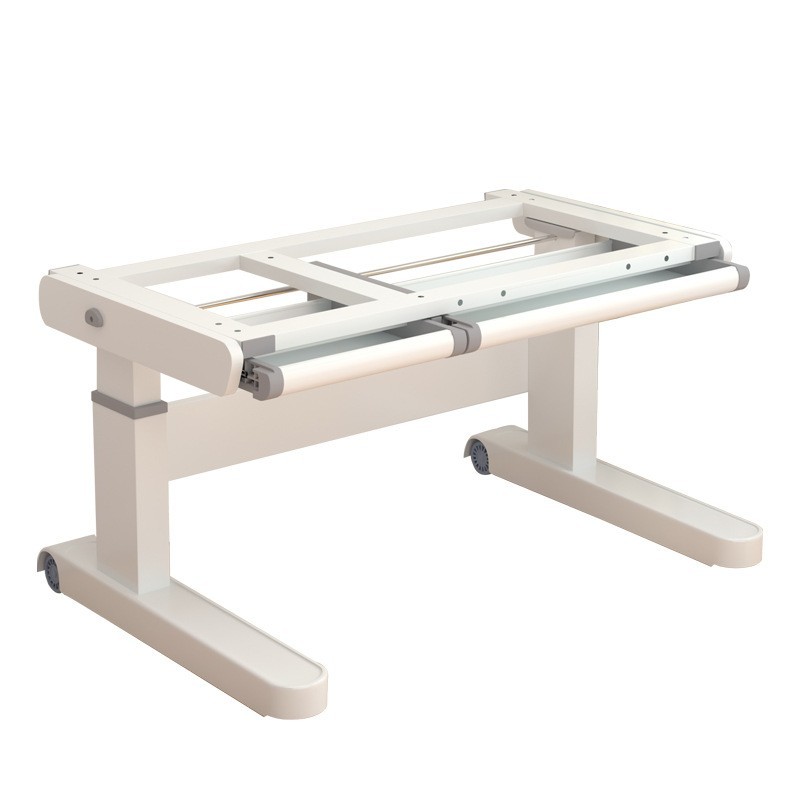 手动升降桌站立式办公桌电脑办公职员手摇写字台桌腿书桌学生家用图4