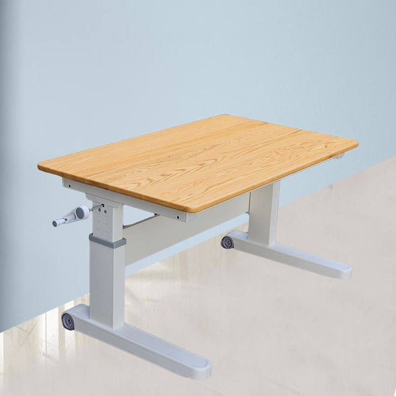 可升降实木儿童学习桌家用作业写字桌6-12岁小学生书桌小孩电脑桌图4