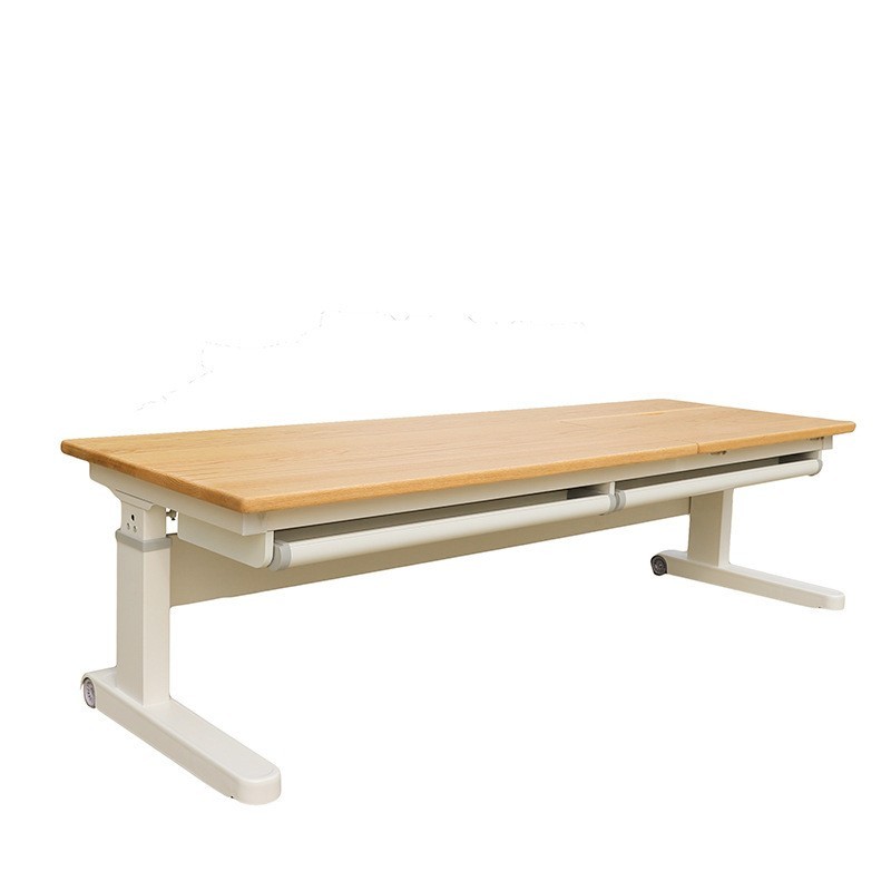 可升降实木儿童学习桌家用作业写字桌6-12岁小学生书桌小孩电脑桌图5