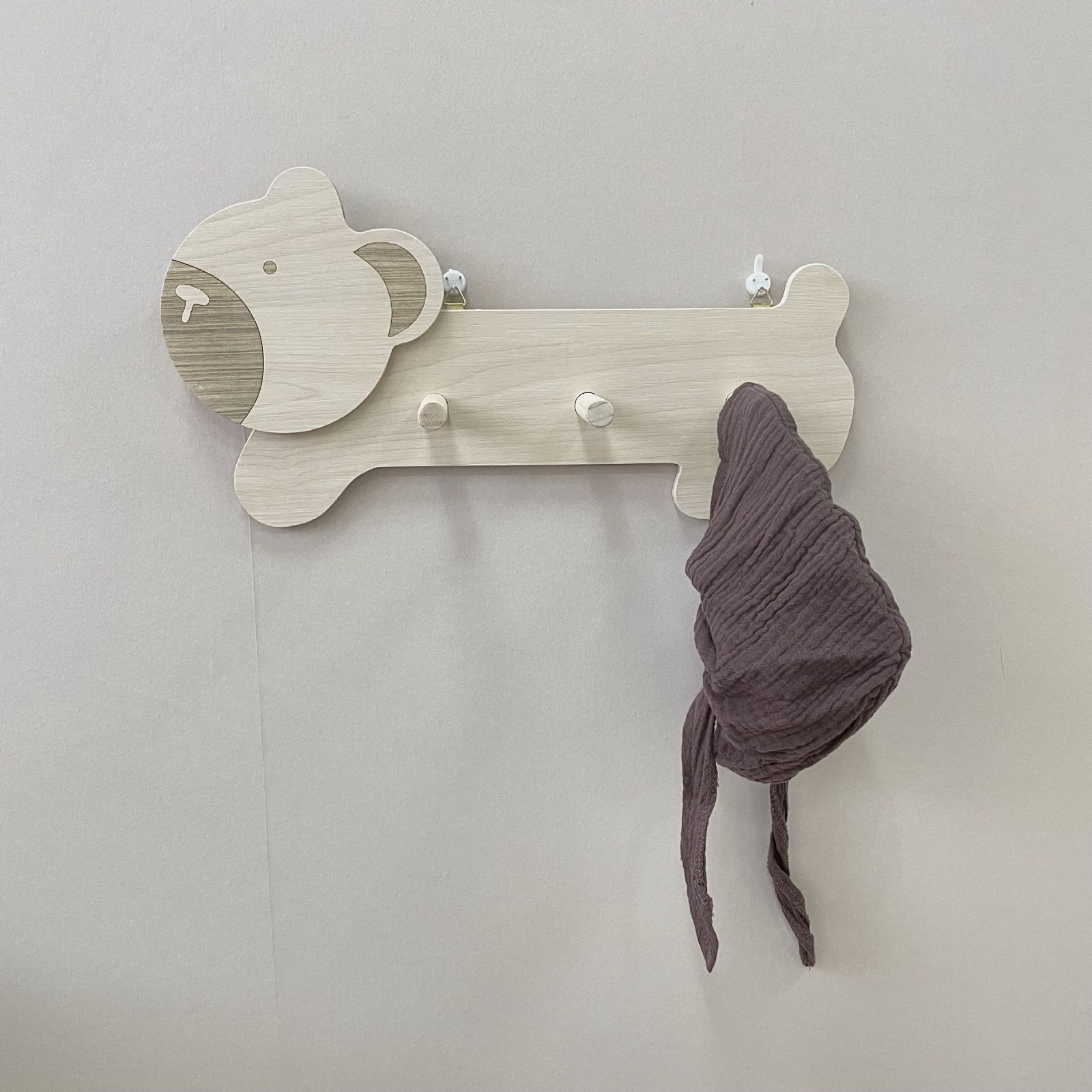 韩系儿童房童装工作室拍版衣挂上墙衣帽挂钩免打孔挂钩ins北欧图2