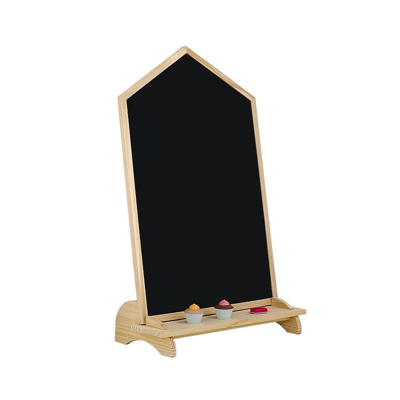 儿童画板双面磁性无尘涂鸦绘画板实木支架式家用宝宝早教小黑板图4