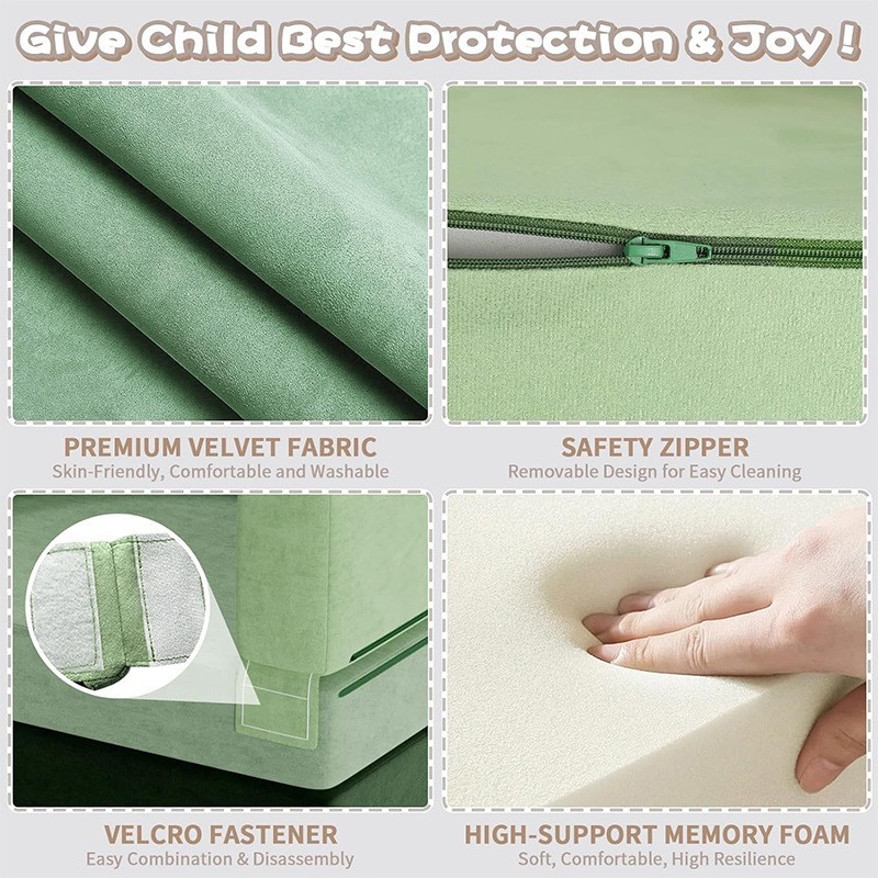 创意儿童沙发高密度海绵垫亚马逊新品模块化沙发男孩女孩组合沙发图3