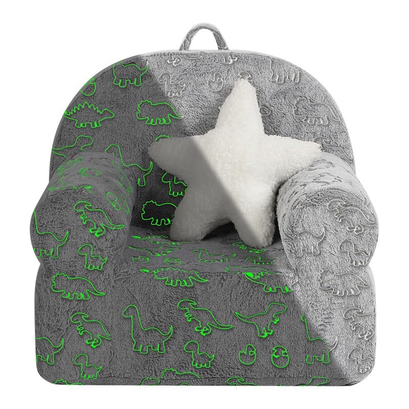 儿童卡通懒人小沙发可折叠床宝宝学坐座椅幼儿园男女孩午睡沙发床图5