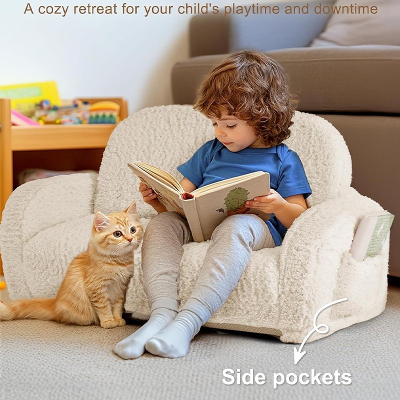 定制儿童可爱折叠小沙发女孩公主宝宝幼儿阅读区榻榻米懒人座椅凳