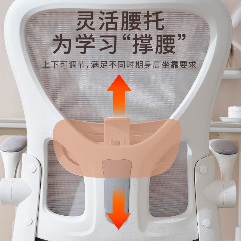 学习椅子可升降调节初中小学生家用书桌写作业专用椅舒适儿童座椅图3