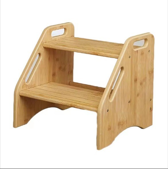 木质台阶凳儿童马桶脚踏凳宝宝阶梯垫脚蹬浴室脚踩洗漱凳子图5