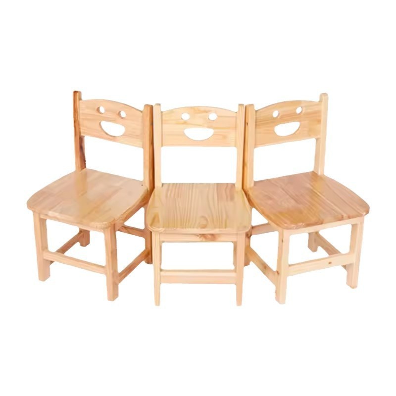 幼儿园儿童椅笑脸椅子学生靠背椅子木质实木课桌笑脸小椅子厂家图5