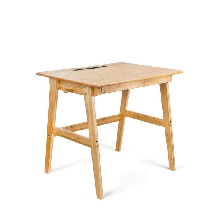 家用电脑桌木制带储物空间宿舍学生小桌子简约北欧风格图3