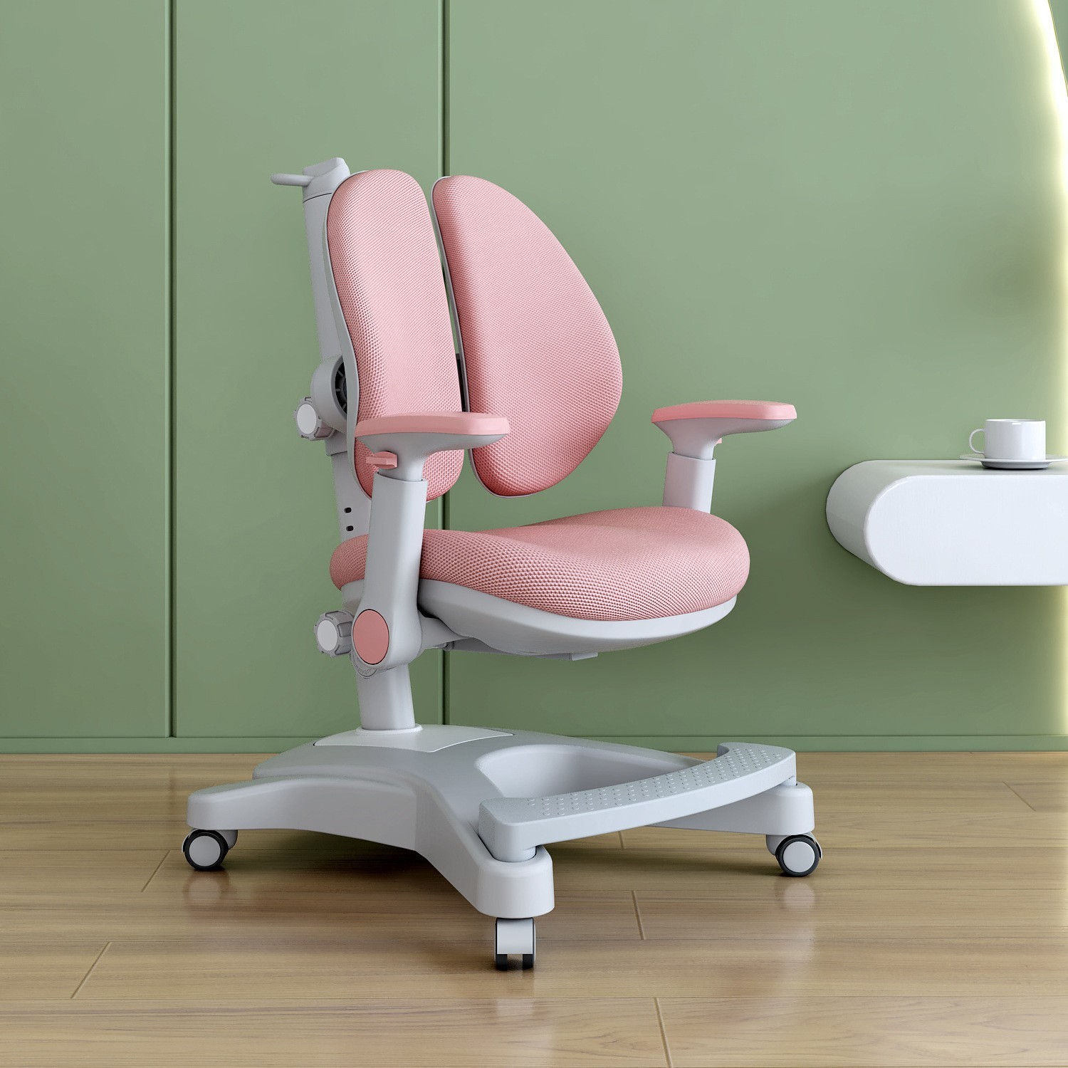 儿童学习椅可调节升降靠背小学生椅子家用写字椅矫正坐姿椅图2