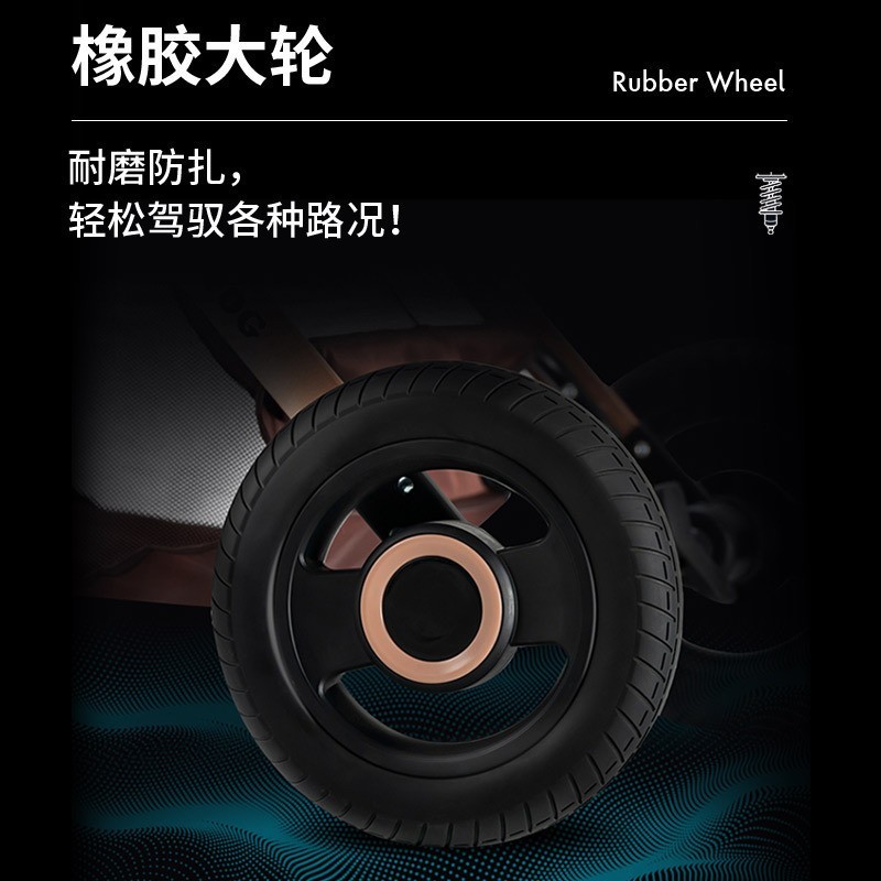 带提篮避震安全婴儿车轻便可坐可躺折叠便携宝宝手推车图5