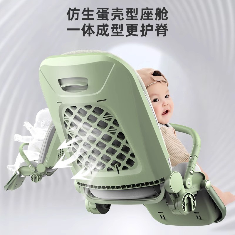 高景观婴儿推车可坐可躺双向推行轻便折叠宝宝推车婴儿车图2