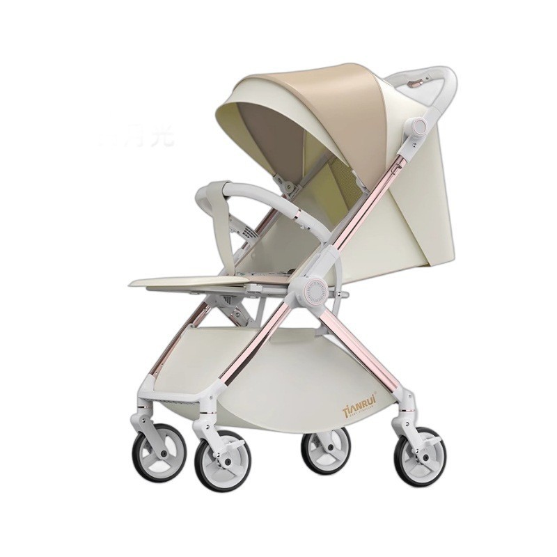 高景观双向推行可坐可躺超轻便折叠便携婴儿车宝宝手推车图2