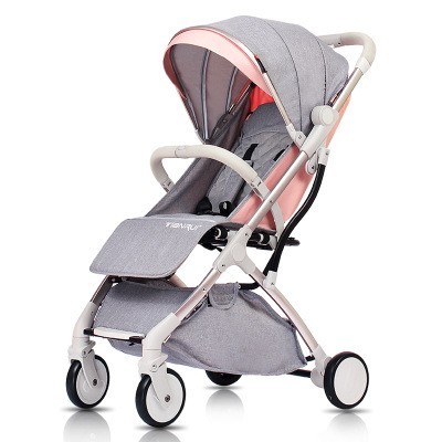 高景观婴儿推车可坐可躺伞车儿童手推车童车铝合金材质宝宝车图2