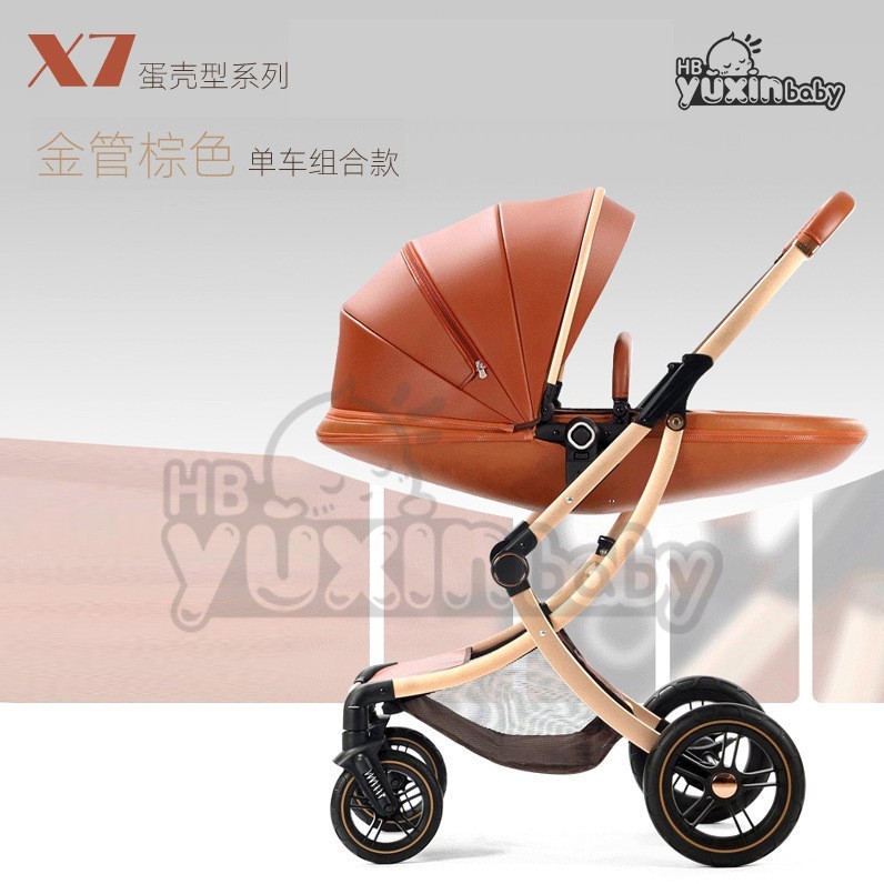 婴儿推车可坐可躺双向轻便折叠高景观新生儿童宝宝手推车图2