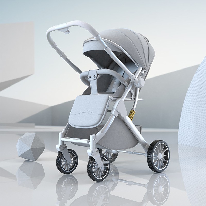 双向婴儿推车可坐可躺减震轻便折叠新生儿0-3岁宝宝手推车