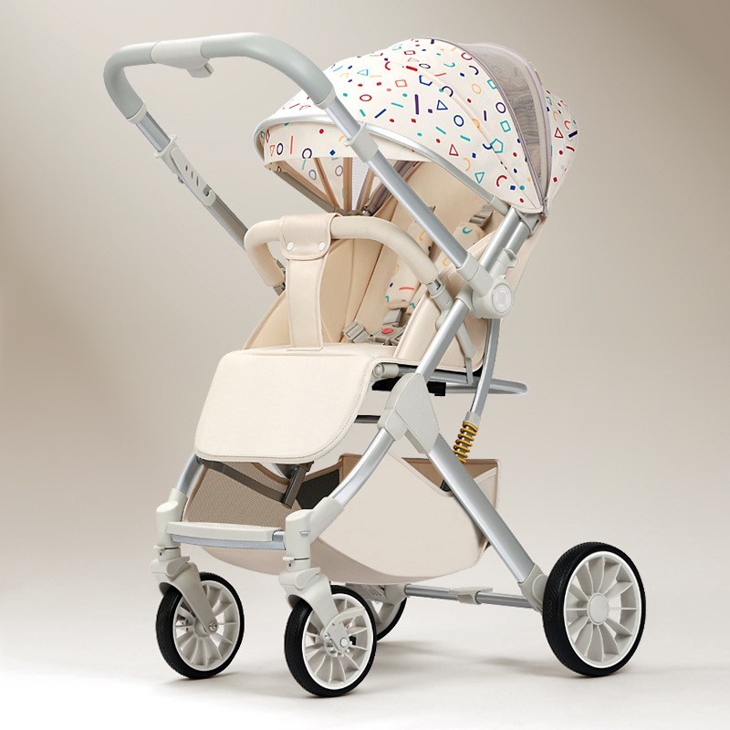 双向婴儿推车可坐可躺减震轻便折叠新生儿0-3岁宝宝手推车图4