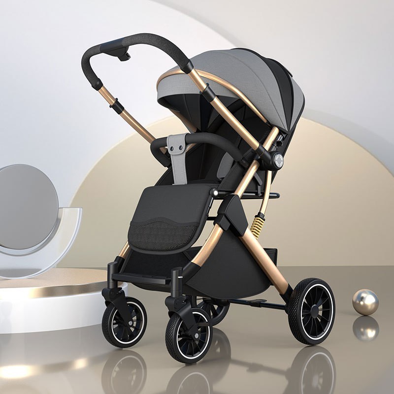 婴儿推车可坐躺双向轻便宝宝推车简易折叠婴儿车新生儿童车图3