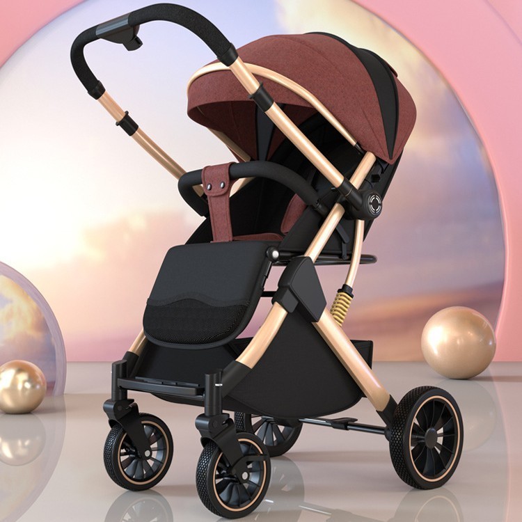 婴儿推车可坐躺双向轻便宝宝推车简易折叠婴儿车新生儿童车图4
