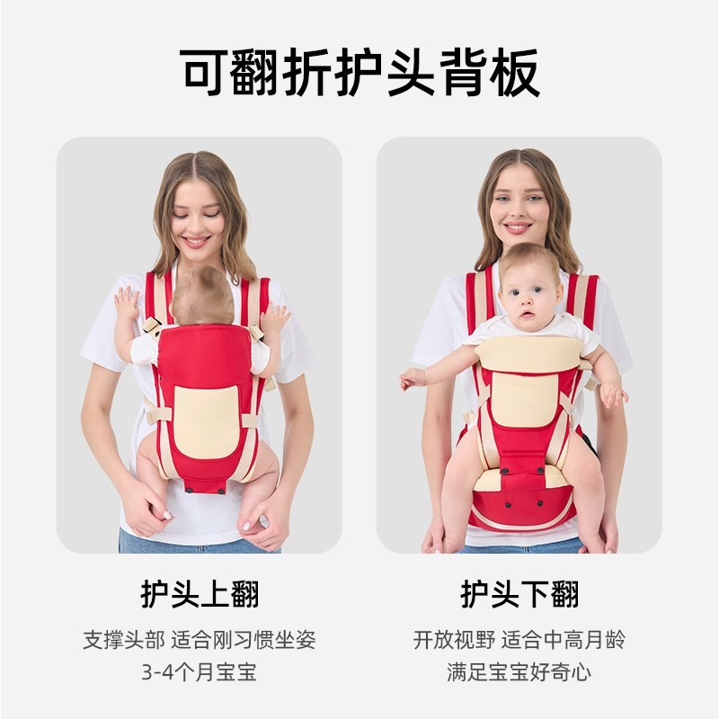 腰凳婴儿背带轻便四季宝宝多功能两用春夏外出前后小孩定制图4