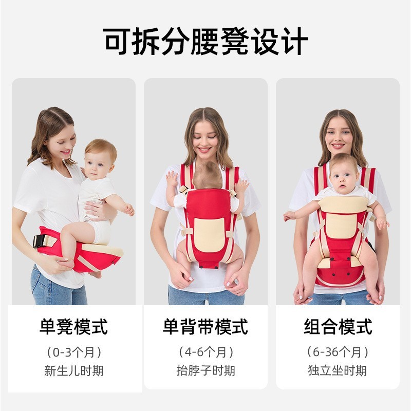 腰凳婴儿背带轻便四季宝宝多功能两用春夏外出前后小孩定制图2