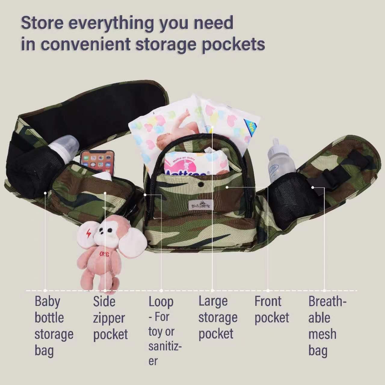 婴儿背带单凳抱娃神器母婴用品宝宝图3