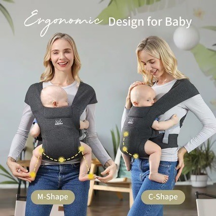 婴儿背带宝宝腰凳横抱式前后两用双肩抱娃安全带座椅便携轻便图2