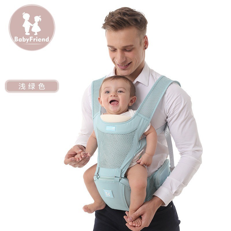 跨境爆款 婴儿腰凳多功能背带透气新生儿横抱式外出神器厂家定制