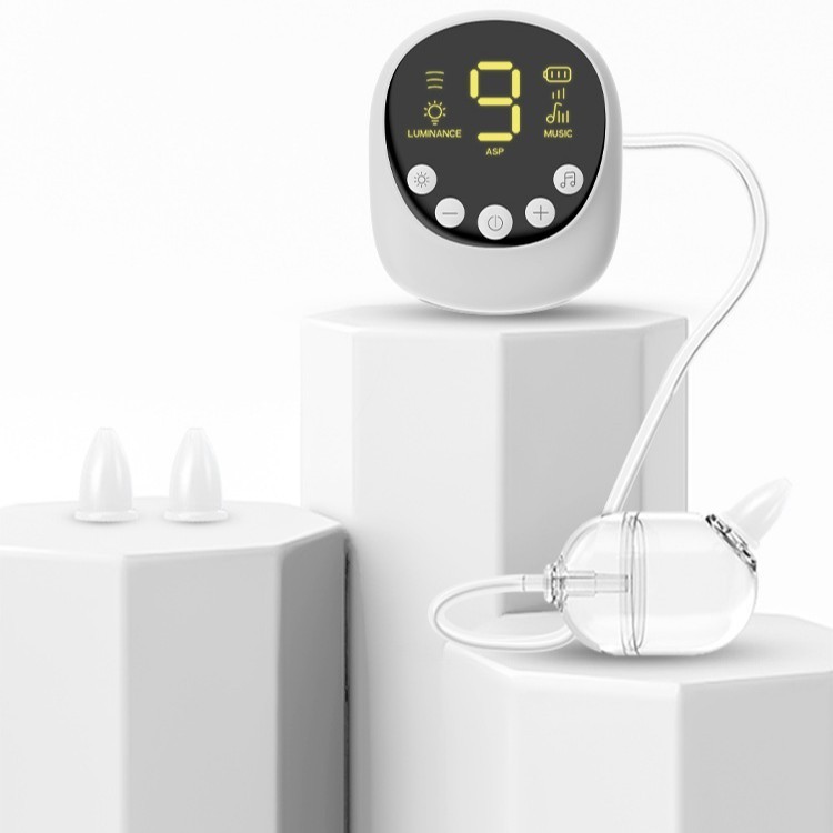 跨境电动分体式吸鼻器便携婴儿宝宝吸鼻器洗鼻器清洁九档自由调节图2