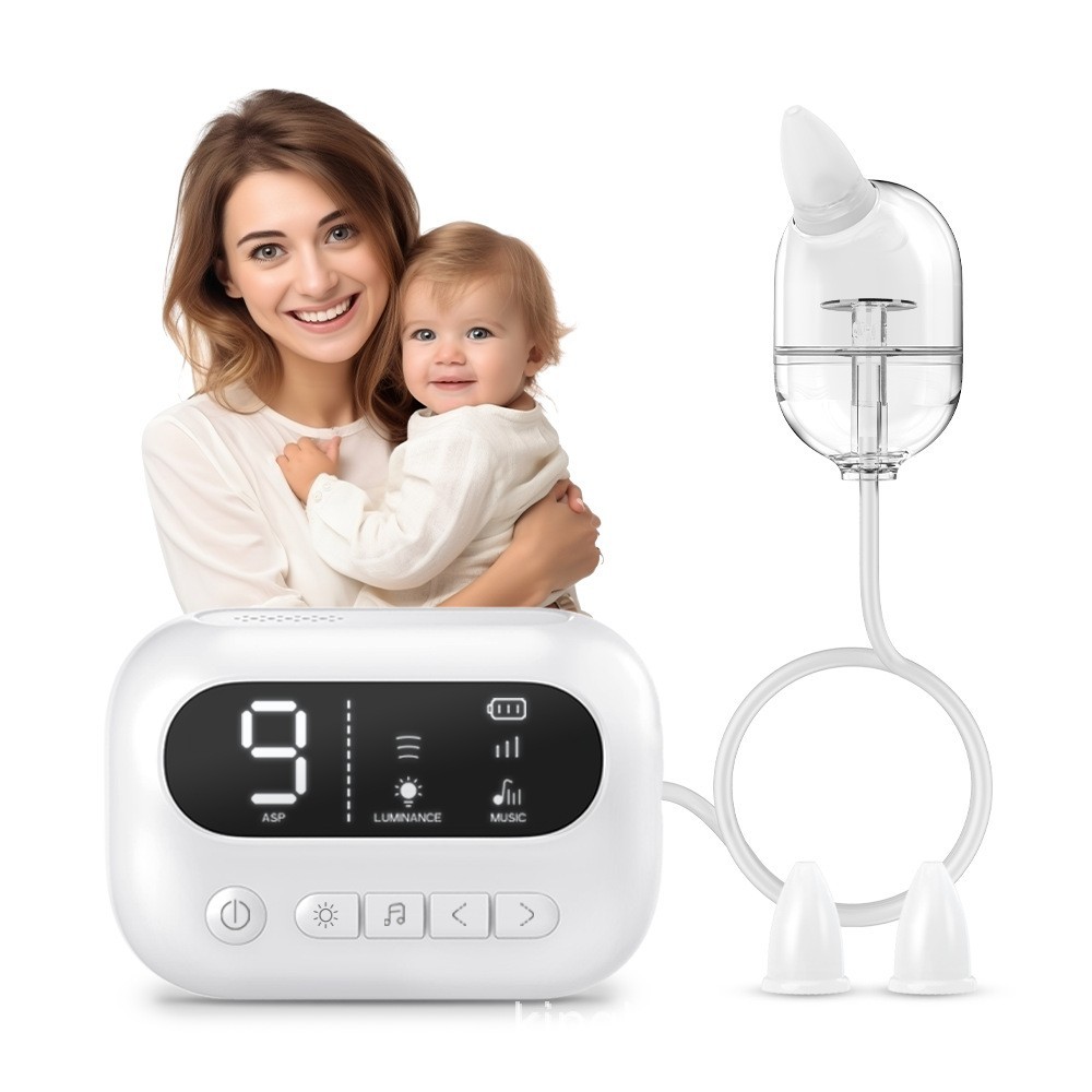 跨境电动分体式吸鼻器便携婴儿宝宝吸鼻器洗鼻器清洁九档自由调节图3