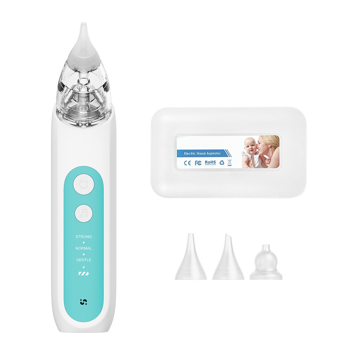 跨境电动吸鼻器手持式便携婴儿宝宝吸鼻器洗鼻器清洁五档自由调节图3