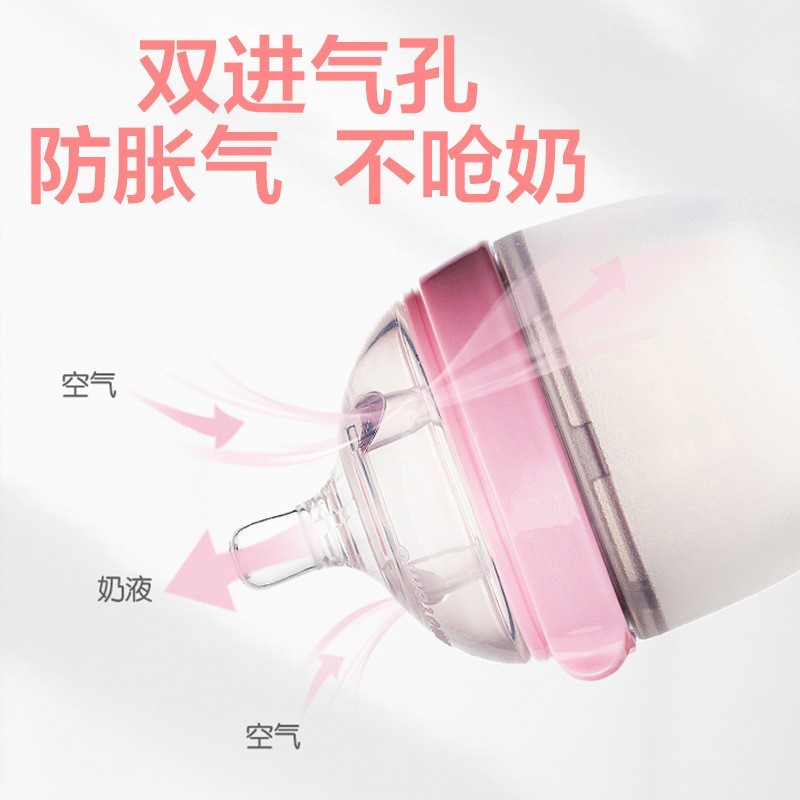 源头厂家加工定制仿真母乳奶嘴断奶神器可挤硅胶奶瓶仿真奶嘴图2