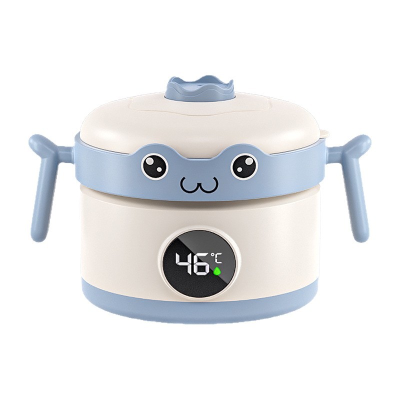 纯钛儿童注水保温碗家用宝宝感温屏显碗婴幼儿学吃饭碗婴儿辅食碗图4