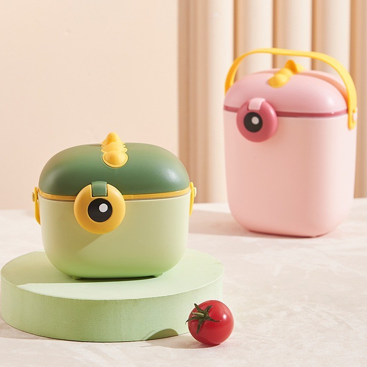 婴儿奶粉盒便携式外出辅食米粉盒子密封罐防潮大号储存罐分格分装图2