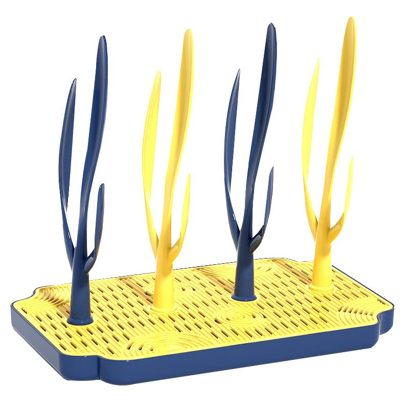 宝宝奶瓶晾晒架婴儿多功能便携晾干架树形可拆装奶嘴沥水架支撑架图2