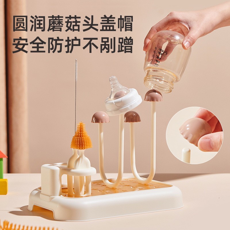 婴儿奶瓶沥水架便捷晾干架子置物架挂放沥干器宝宝水杯干燥架支架图2