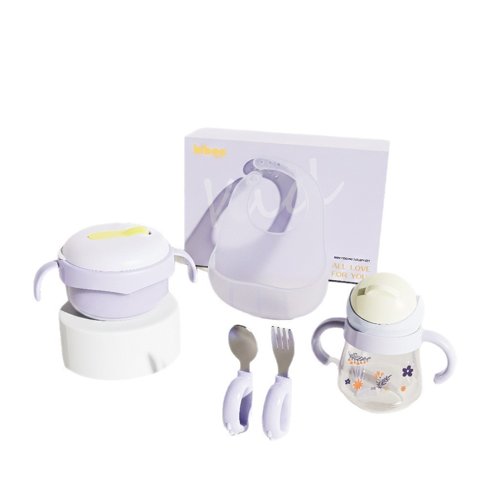 源头工厂宝宝辅食餐具套装新生儿周岁礼物宝宝喂养餐具礼盒定制图5