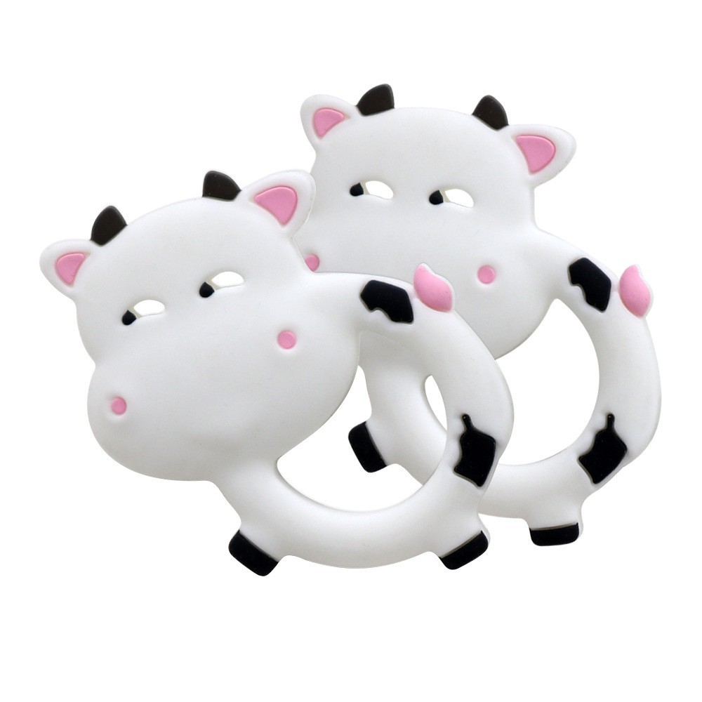 亚马逊跨境宝宝软硅胶食品级磨牙棒 婴儿防吃手安抚玩具动物牙胶图2