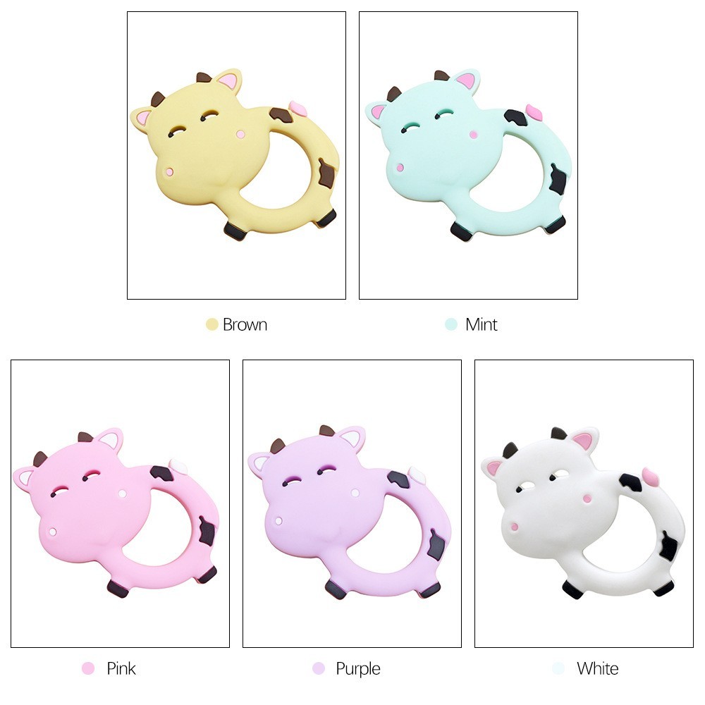 亚马逊跨境宝宝软硅胶食品级磨牙棒 婴儿防吃手安抚玩具动物牙胶图5