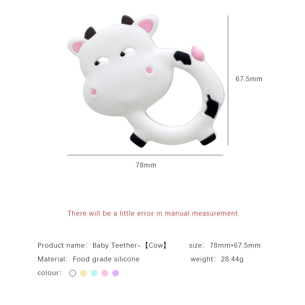 亚马逊跨境宝宝软硅胶食品级磨牙棒 婴儿防吃手安抚玩具动物牙胶图3