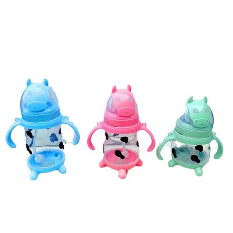 180/270/330MLPP 宽口径防呛防胀气宝宝婴儿奶瓶带手柄图4