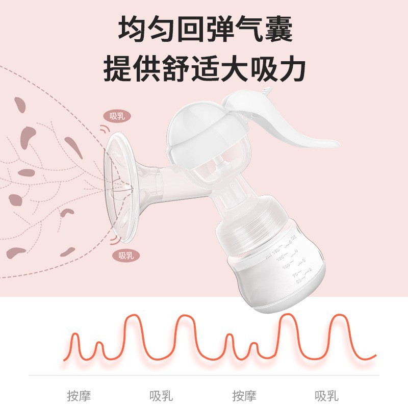 创意跨境新款手动吸奶器便携式母乳集乳器孕妇专用吸乳器厂家图2