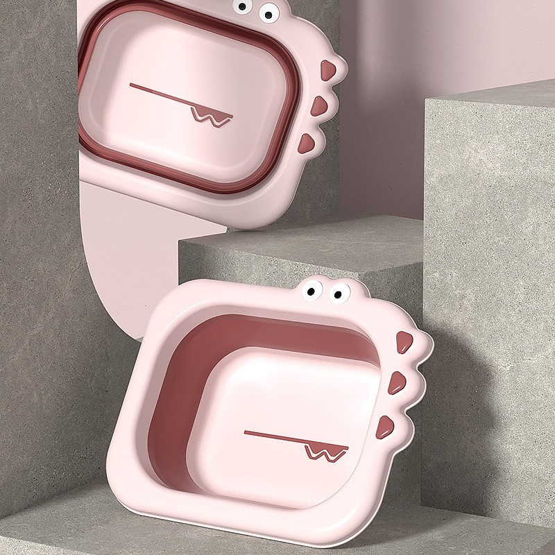 多款加厚款新生婴儿塑料水盆 卡通造型可折叠洗脸盆 儿童脸盆图4
