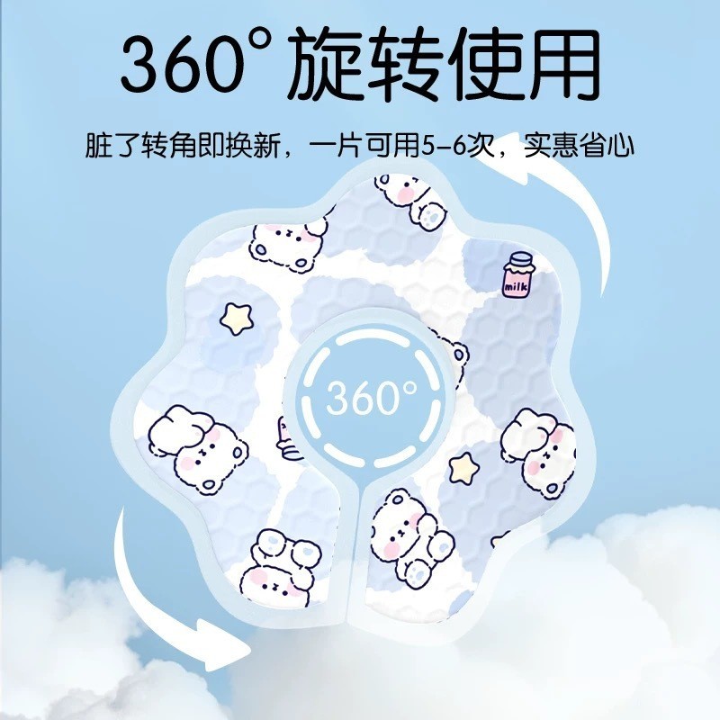 一次性口水巾婴儿7A抗菌新生围嘴宝宝防水围兜吐奶垫乳木果OEM贴牌图2