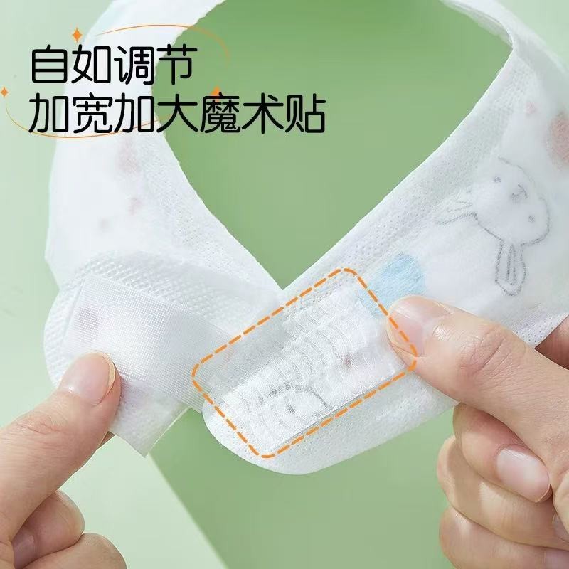 一次性三角口水巾新生婴儿小月龄免洗防水围嘴OEM贴牌代工图3