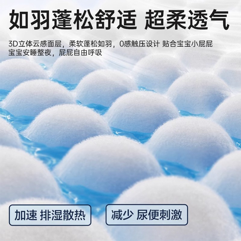 0-6个月新生婴幼儿纸尿裤拉拉裤柔软透气尿不湿图3