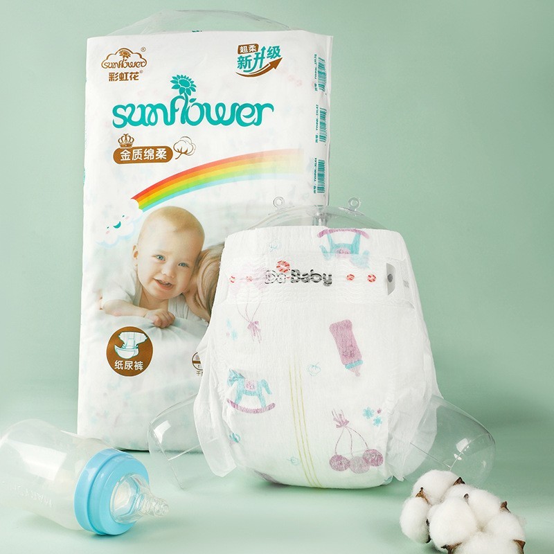 外贸加工56片简装超薄婴儿纸尿裤宝宝尿不湿拉拉裤图2