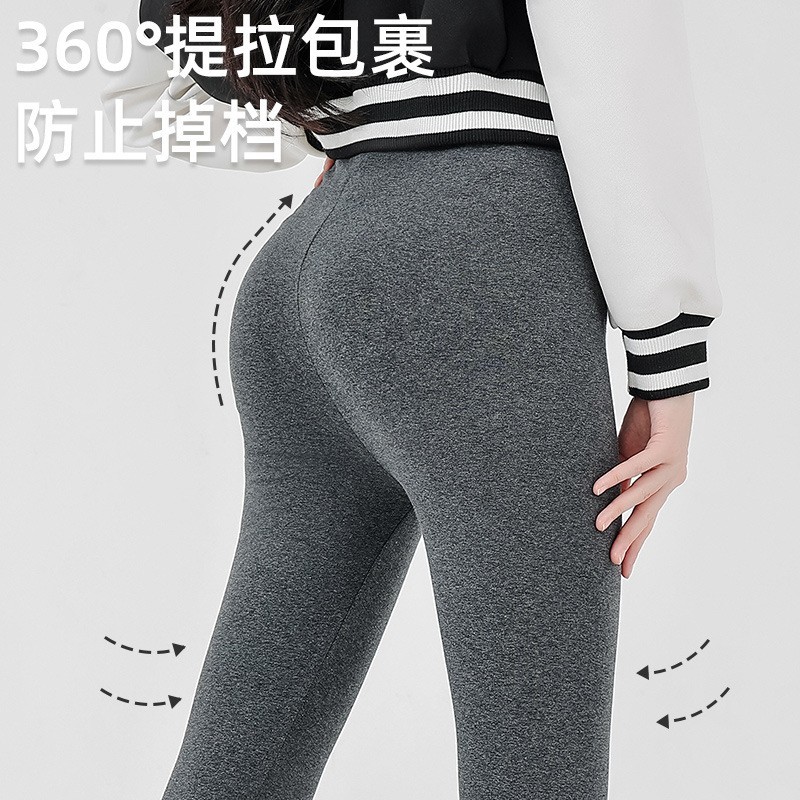 孕妇裤外穿大码孕妇裤子棉托腹高腰打底裤秋冬加绒可外穿图2